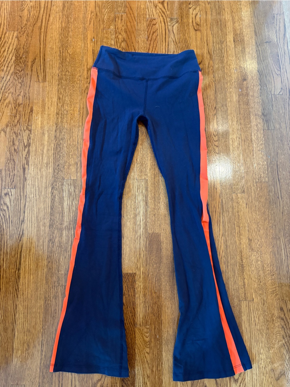 Splits59 Raquel Flare Leggings Navy and Orange Auburn